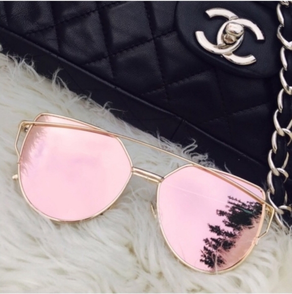 Mirror Cat Eye Sunglasses NWOT - Picture 2 of 12